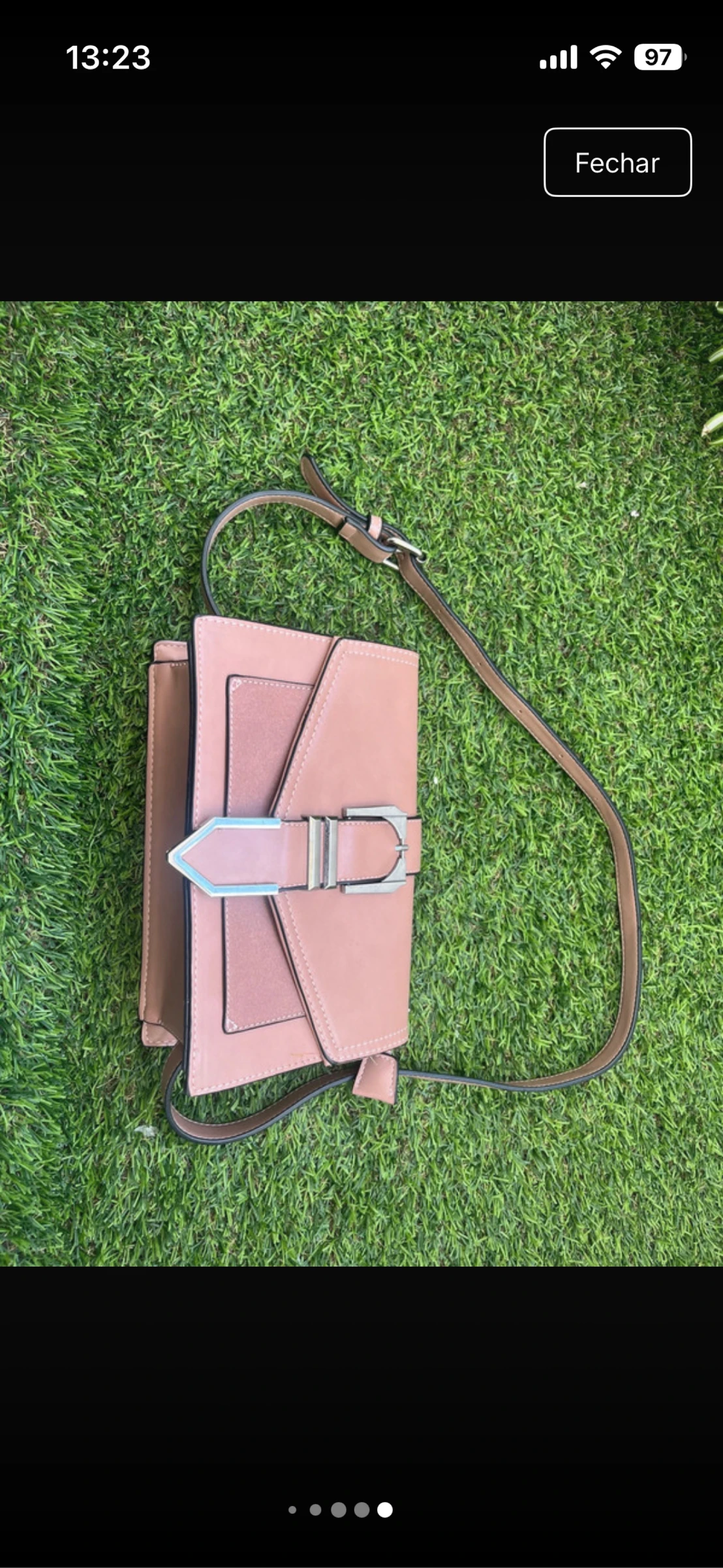 Sac à main rose/beige neuf – photo 8